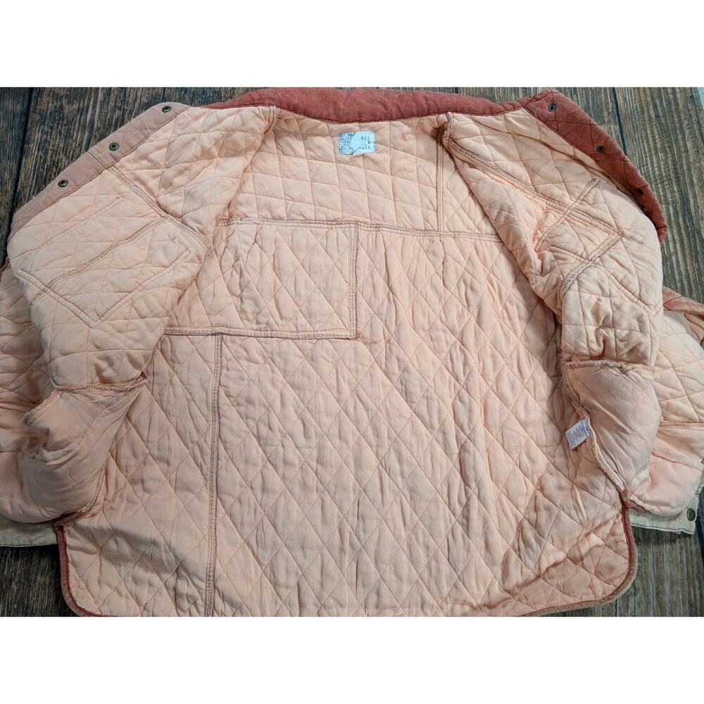 Oli & Hali Women's Patchwork Color Block Snap Jacket Pink Size Small Quilted - Picture 9 of 15